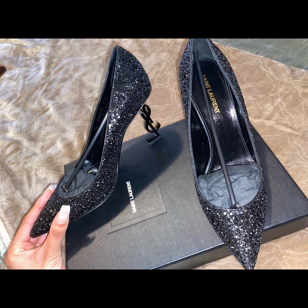 YSL Opyum Glitter Pump 85mm (Brand New)